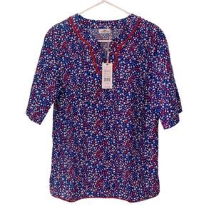 NWT Vineyard Vines Girls Whales Stars Tunic Shirt Size L (14) 🇺🇸